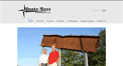 Desktop Screenshot of dustyandsonsconcrete.com