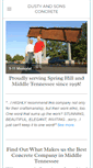 Mobile Screenshot of dustyandsonsconcrete.com